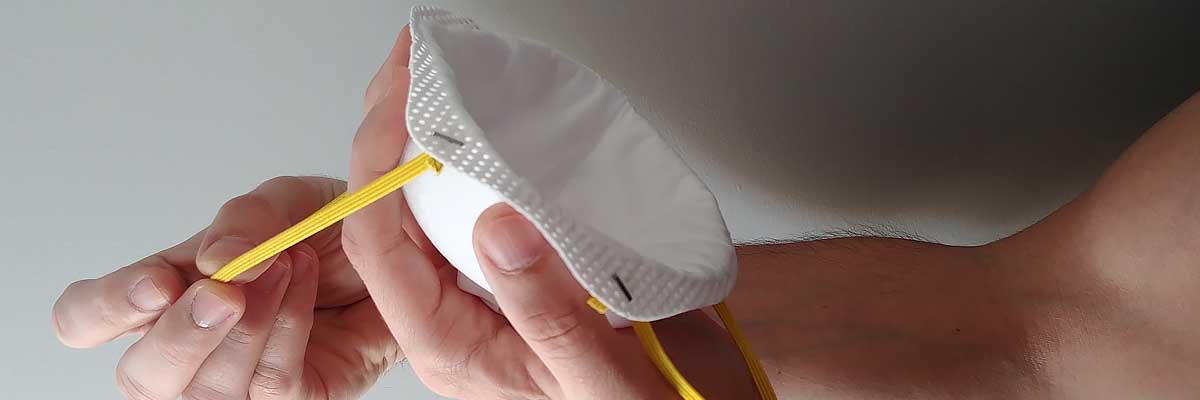 How to don on and don off a disposable N95 respirator