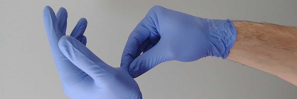 Removal of safety gloves