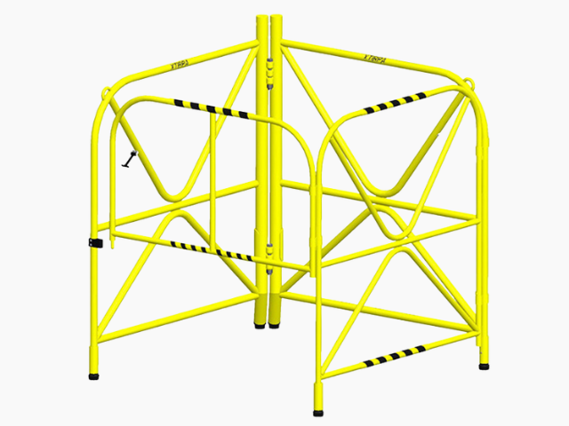 Guardrail and safety nets