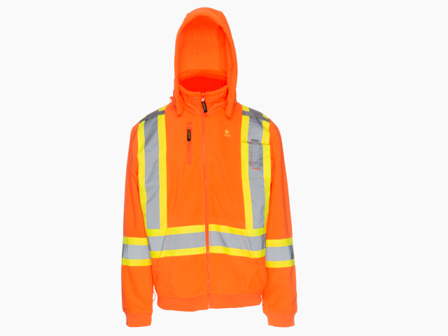 In Stock - High-Visibility Orange Hoodie - Tops and Jackets Subcategory