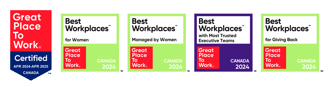 Great Place To Work Certified Badges - Most Trusted Executive Teams Badge | Best Workplaces Managed by Women | Best Workplaces for Women