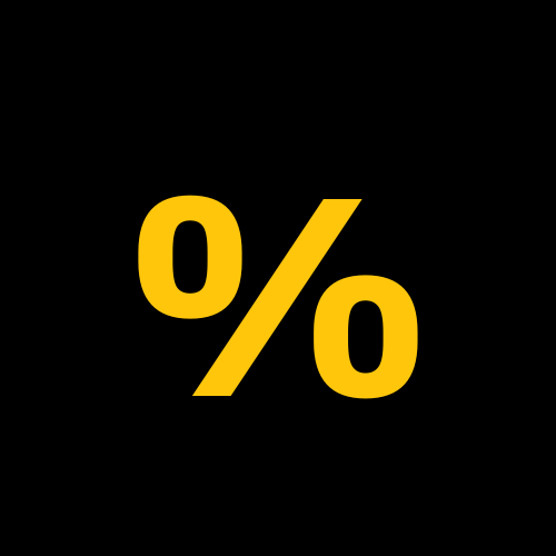 pourcentage symbol on kosto products in promotion