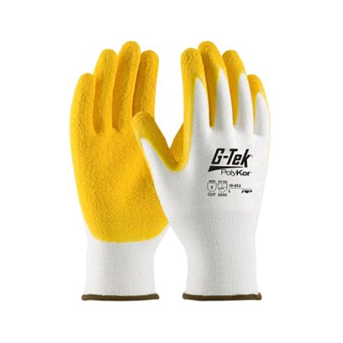 1216.016 gants de travail en polykor™ mélangé enduits de latex offrant une protection contre les coupures g-tek pip