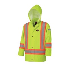RS-5892 Rain coat, Surewerx, FR treated, 100% polyurethane,  Hi-viz
