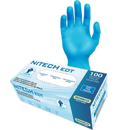 ronco nitech® disposable latex free gloves