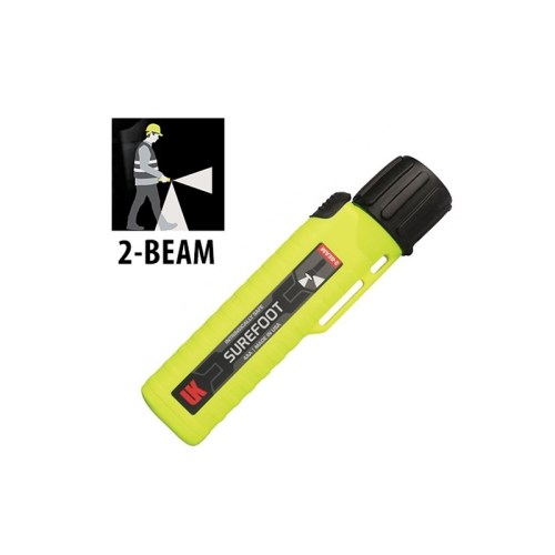 ala120 lampe de poche de sécurité à faiceau double 4aa uk 14650 14650