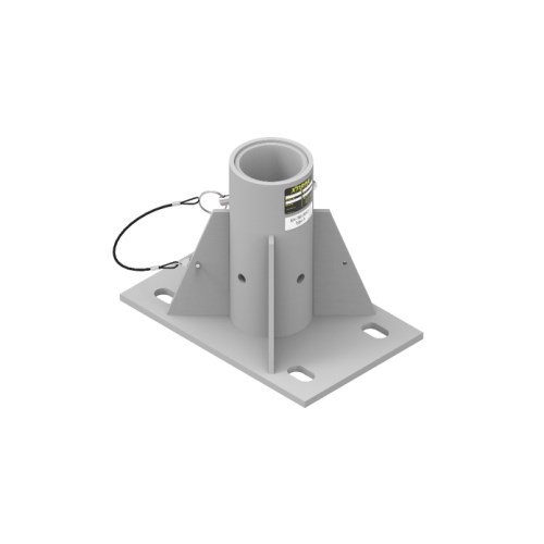 central mount floor adapt. inox 3" #in-2105