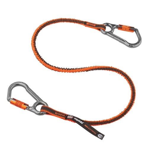 can161 ergodyne squids shock absorbing tool lanyard dual locking carabiner 3118f(x)