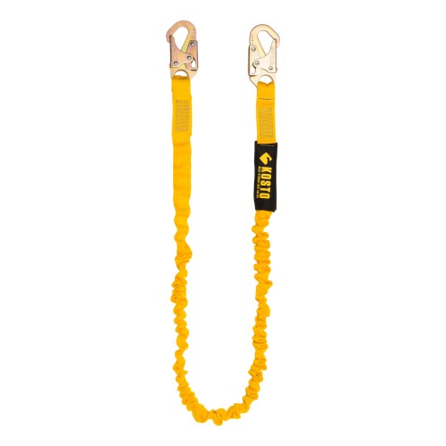 cck615 kosto 6' lanyard with tubular style energy absorber class b, 2 standard hooks cck615