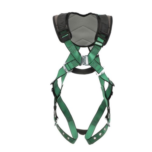 cha271 msa v-form+ safety harness back d-ring, tongue buckle leg straps 10205845 q26004545