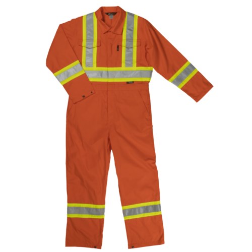 tough duck high visibilty unlined safety coverall