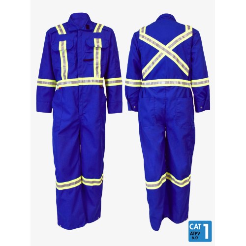 cr-nom6 ifr nomex iiia flame and arc flash resistant work coverall with reflective tape