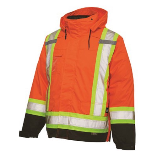cr-s426 insulated high visibility 100% polyester 5-in-1 work jacket