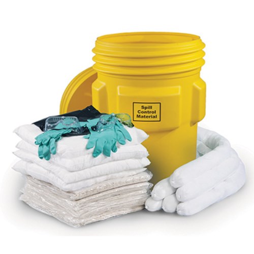 dek009 barrel against hydrocarbon spills, absorbtion capacity 30gal wpsk-o30