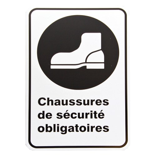 eai206 sign with inscription ''chaussures de protection obligatoires'' lf0046-13