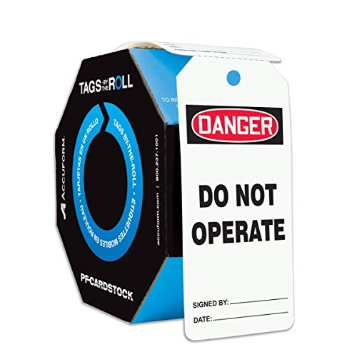 eet081 osha english danger tags by-the-roll: do not operate tar121