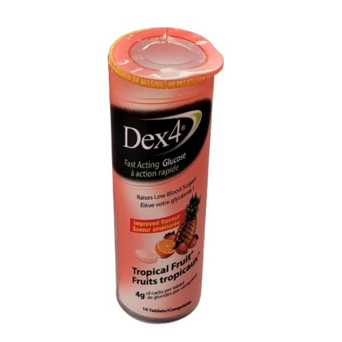 glucose comprimés à saveur d'orange pip dex4®, pqt/10