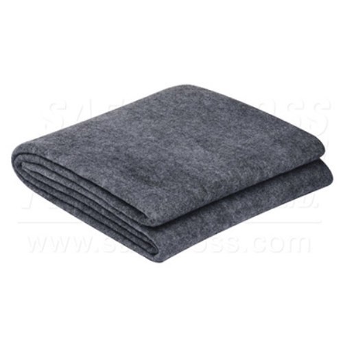 fco061 blanket 50% wool, grey, 5'x7' 26173