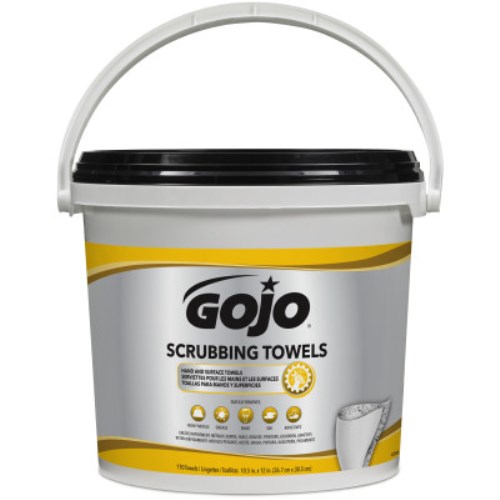 me-6398-02 gojo scrubbing wet towels bucket for cleaning jb623