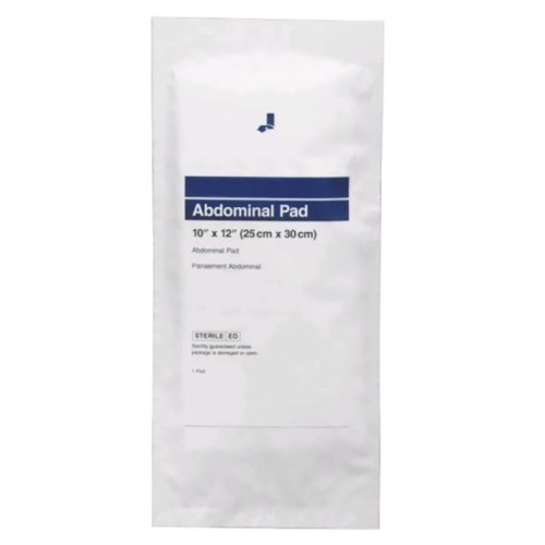 mg-03001 abdominal pad sterile 10in x 12in,  25.4cm x 30.5cm 03001