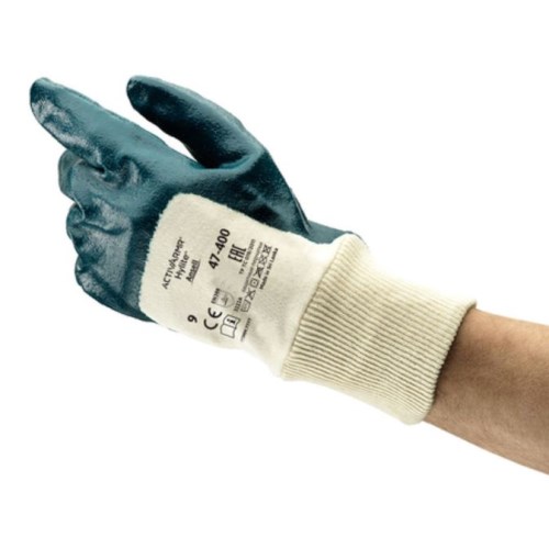 mgc131 nitrile-coated palm gloves with knit wrists