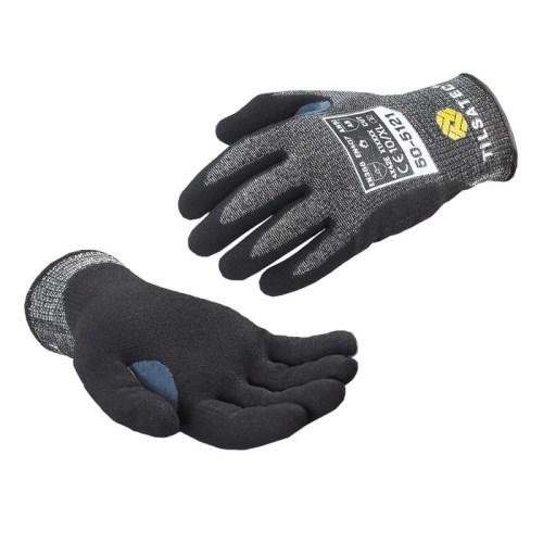 mgc445 tilsatec cut-resistant foam nitrile palm coated work gloves with thumb reinforcement