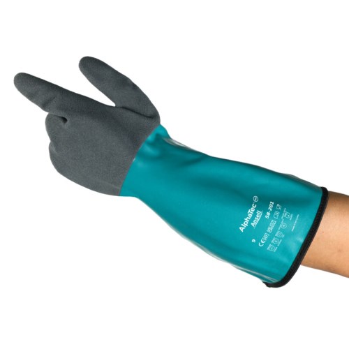 gants de travail versatile résistants aux produits chimiques ansell 58-201