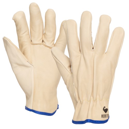 mgg009 kosto full grain leather driver style work gloves