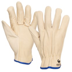 MGG009 Gants de travail de style conducteur en cuir pleine fleur Kosto