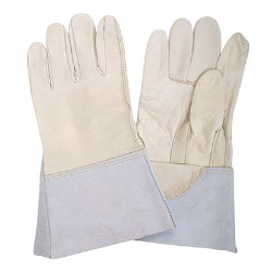 MGG023 Full-grain Leather Gloves with 4½" Split Leather Safety Cuffs