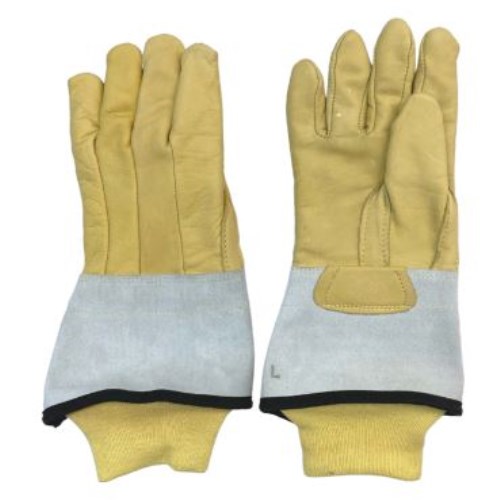 gants pour soudeurs en cuir avec manchette en kevlar natpro