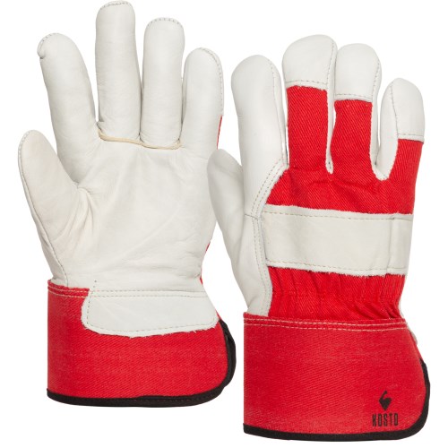 mgg312 kosto boa lined full grain leather with cotton back work gloves