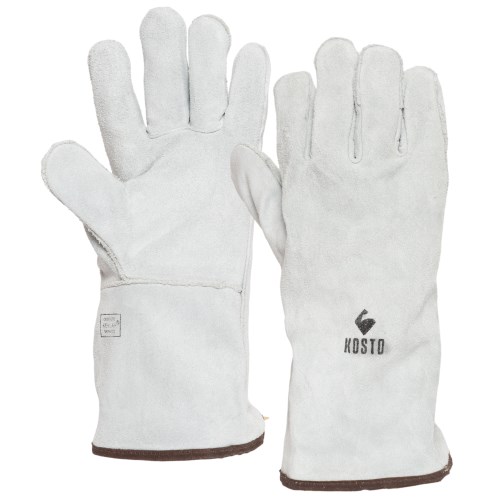 mgs004 kosto 13” split leather welding work gloves with cotton lining mgs004