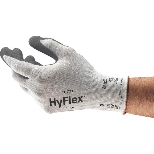 gants de travail résistants aux coupures à l'abrasion ansell hyflex