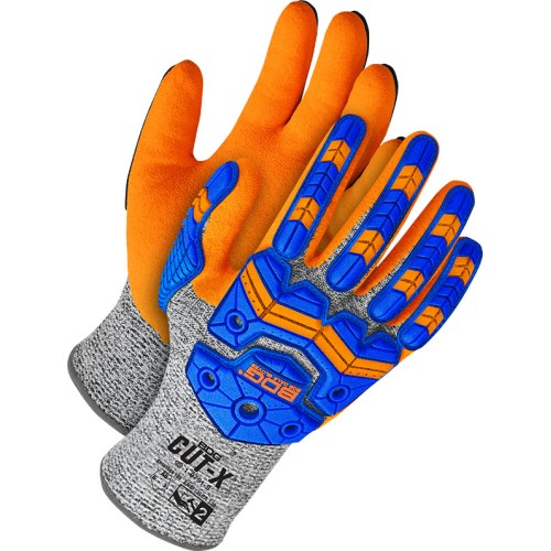 mgv234 bob dale gloves cut-x nitrile coated impact a5 cut resistant work gloves