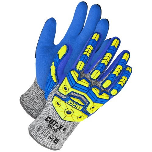 mgv235 bob dale gloves cut-x nitrile coated impact and cut resistant a8 work gloves