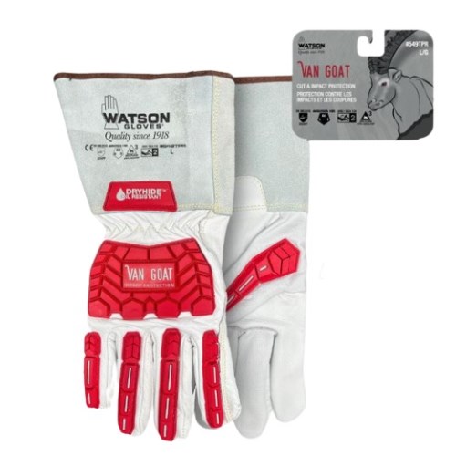 mgv316 watson gloves van goat impact and cut-resistant work gloves with gauntlet cuff an thinsulate™ linning