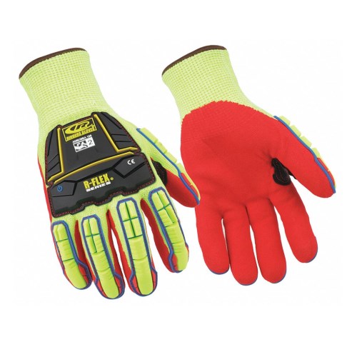 mgv318 ansell ringers high-visibility impact and cut resistant safety gloves