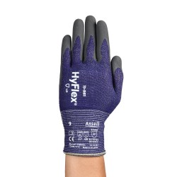 Gants de travail légers et minces résistants aux coupures avec paume enduite de nitrile Ansell HyFlex 11-561