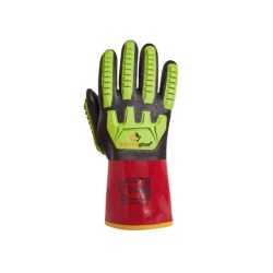 MGV373 Gants de sécurité doublés haute-visibilité en PVC résistants aux impacts Superior Glove Chemstop S15KGVNFVB