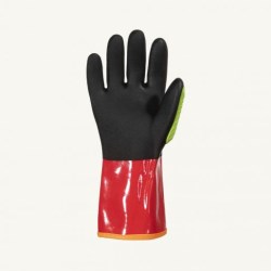 MGV403 Gants de travail en PVC résistants aux chocs, composés de fibres aramides et paumes entièrement enduites de nitrile S15KGVNVB11
