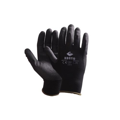 mkc167 gants de travail en nylon enduits de pvc mousse kosto xdex