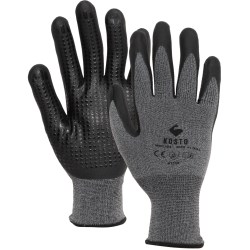 Knitted Work Gloves with Textured Nitrile Coating Kosto