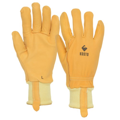mkg026 kosto full-grain driver-style gloves with kevlar wrist