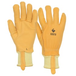 MKG026 Gants Kosto style conducteur en cuir pleine fleur avec poignet de Kevlar MKG026M