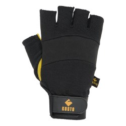 MKS155 Kosto Anti-Vibration Goatskin Leather Half-Fingers Mechanic Work Gloves