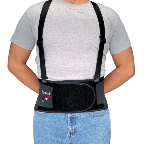nce004 lightweight lumbar belt with elastic and straps