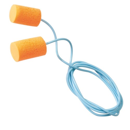 obc032 firmfit disposable earplugs, corded in poly bag, 100/box ff-30