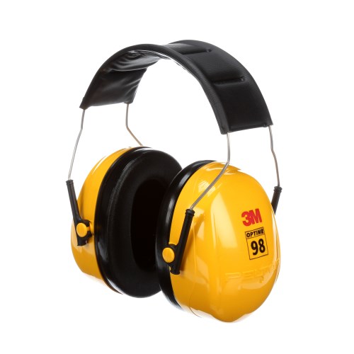 3m™ peltor optime 98 over-the-head rigid safety earmuffs