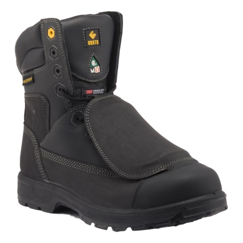 pbk089 kosto falkon 8" external metatarsal metal-free leather work boots